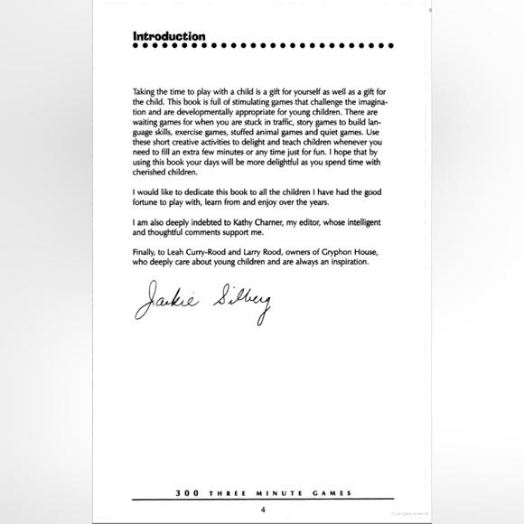 "300 Three Minute Games" by Jackie Silberg, Illustrated by Cheryl Kirk Noll - Picture 3 of 11